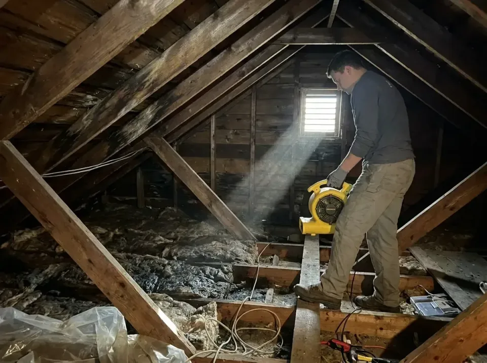 attic-water-damage-drying-proc-007 — frequently asked questions, Emergency Water Extraction & 24/7 Flood Response in Wauna,…